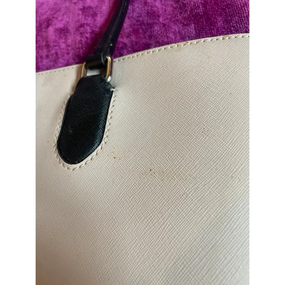KATE SPADE Laurel Way Dally Bag Shoulder Tote Purse Bone and Black MINIMALIST